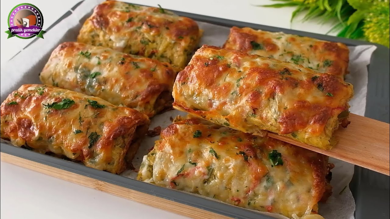 Enroladinho de Batata com Frango e Cheddar