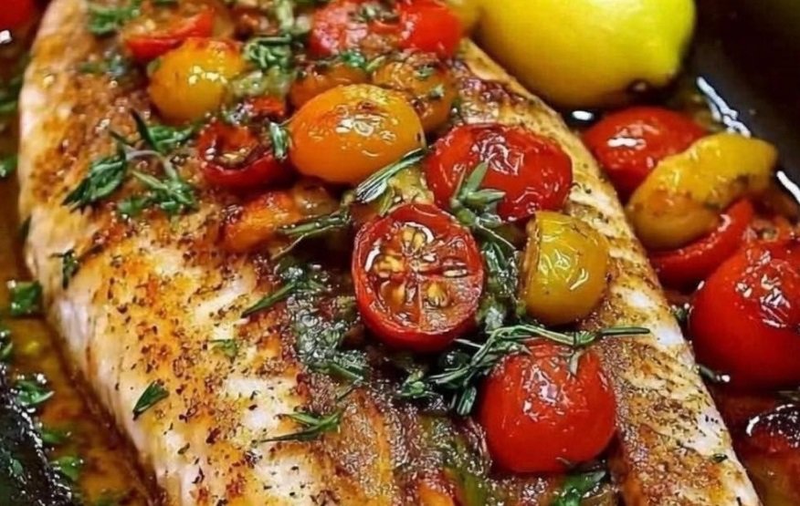 Filé de Peixe: Receita Fácil com Tomate Cereja e Limão