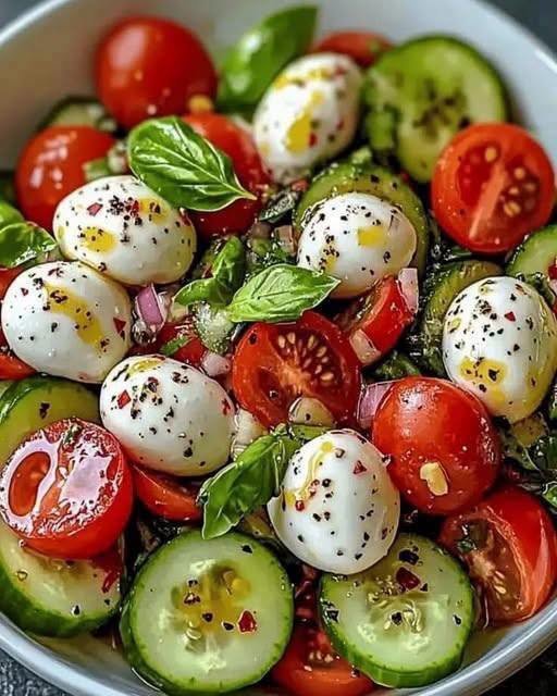Salada Caprese - Água na Boca