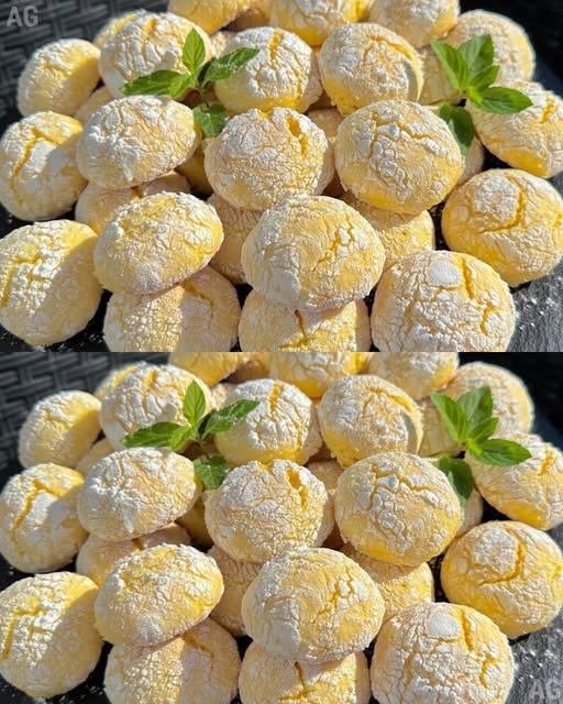 Biscoitos macios de Limão que derretem na boca